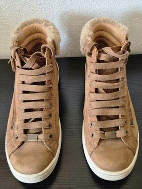 UGG Olive High Top Sneaker Boot - Size 7.5